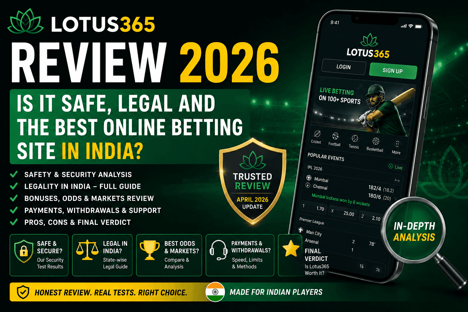 Lotus365 Review 2026: Is It Safe, Legal and the Best Online Betting Site in India?