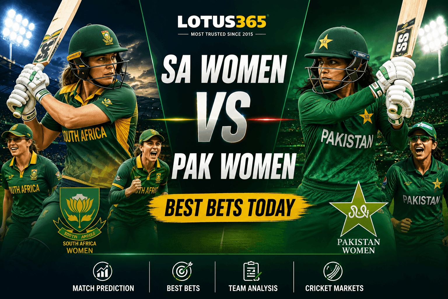SA Women vs Pak Women Best Bets Today