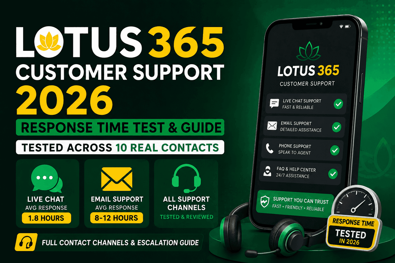 Lotus365 Customer Support 2026: Response Time Test & Guide