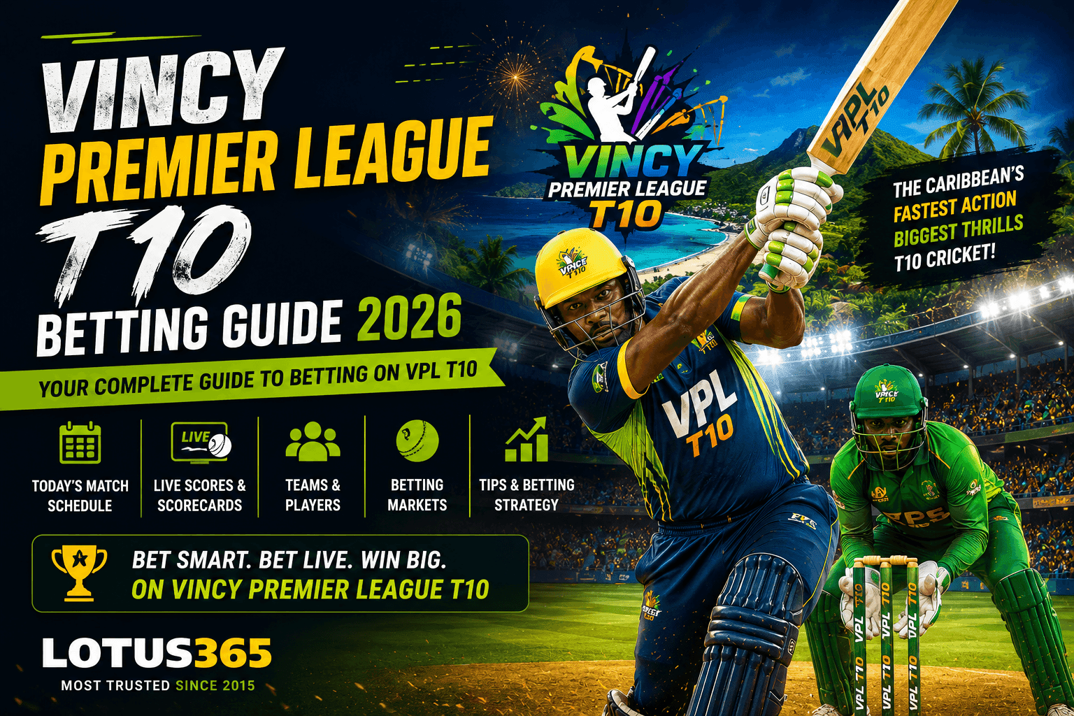 Vincy Premier League T10 Betting 2026: Schedule Guide